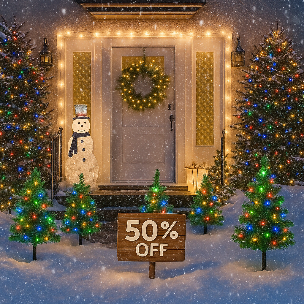 Merryvo Solar Christmas Tree Light Decorations