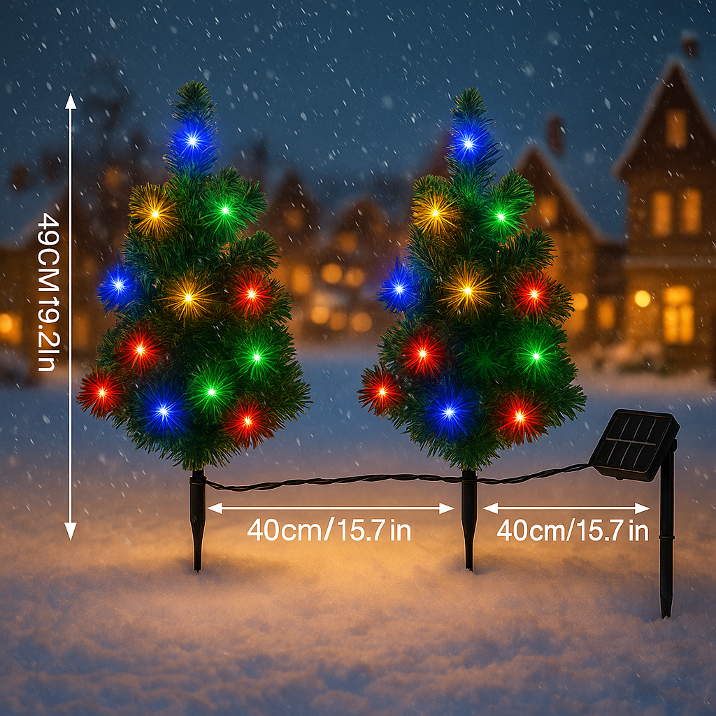 Merryvo Solar Christmas Tree Light Decorations